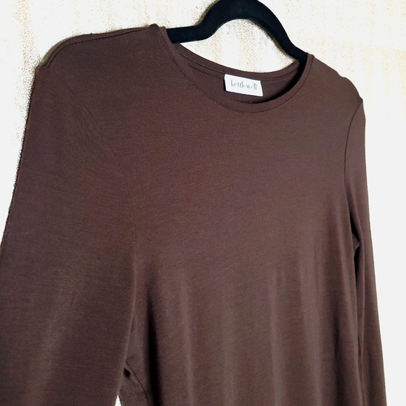 Kettlewell EUC S Silky Crew Neck Chocolate brown (Spring/Autumn) tee - Picture 6 of 8